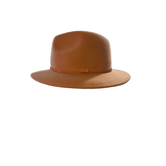 Will + Bear William Wool Fedora Size M Camel Tan Felt Hat Unisex Boho Western main image 6